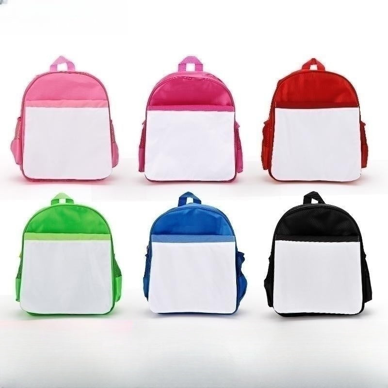 Sublimation children backpack blanks for kids wholesale 6 colors