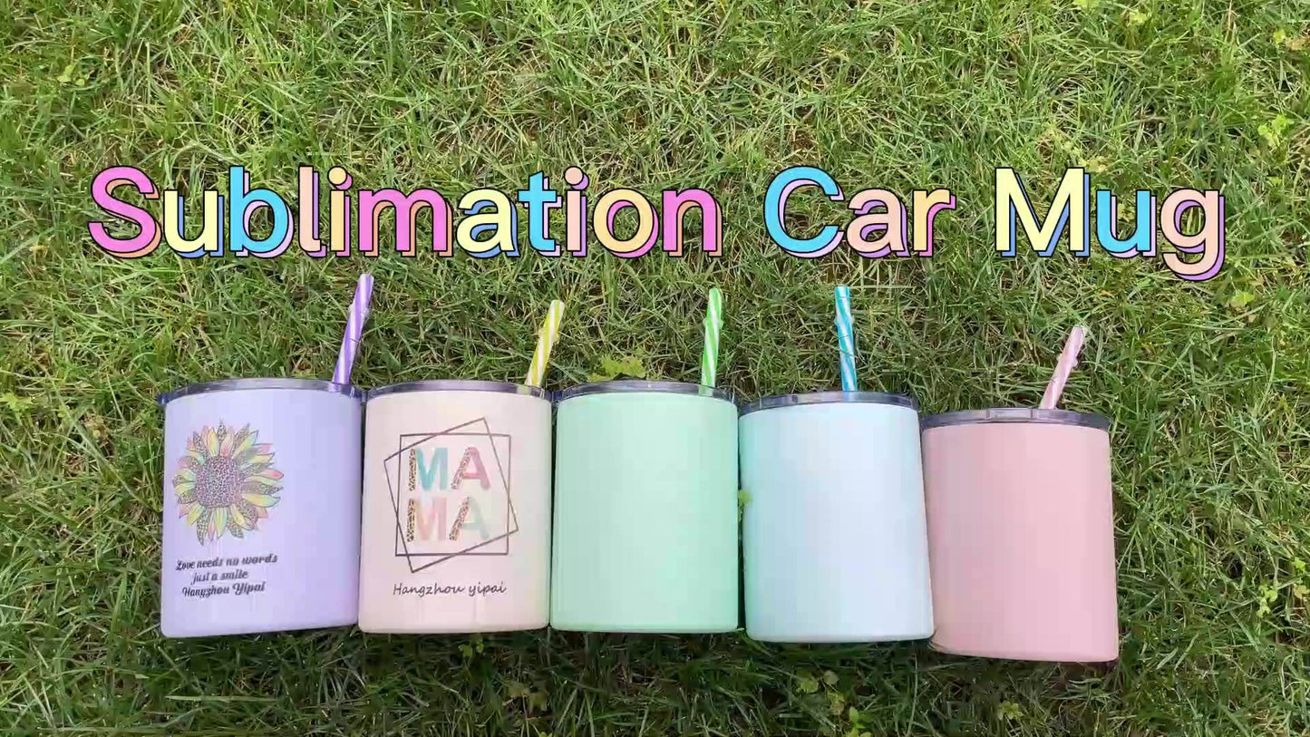 US warehouse wholesale 10oz sublimation matte lowball tumbler blank stainless steel mix colors 50 pack