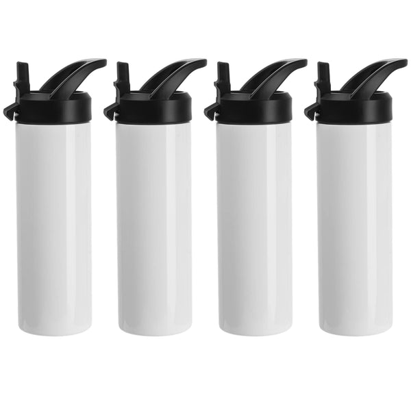 20oz US Warehouse Sublimation Blank Stainless Steel Straight Sports Bottles with handle & Nozzle Lid-25 pack