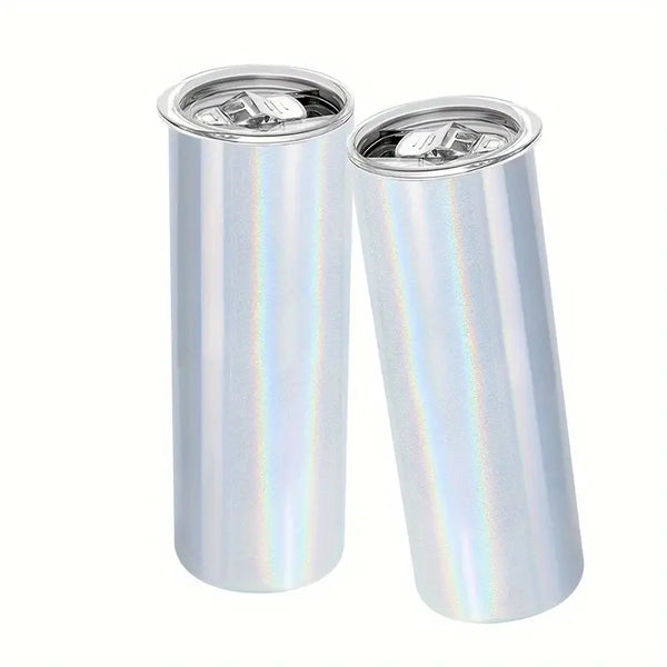 30oz US Warehouse sublimation white stainless mugs shimmer regular tumbler with straw-30 pack