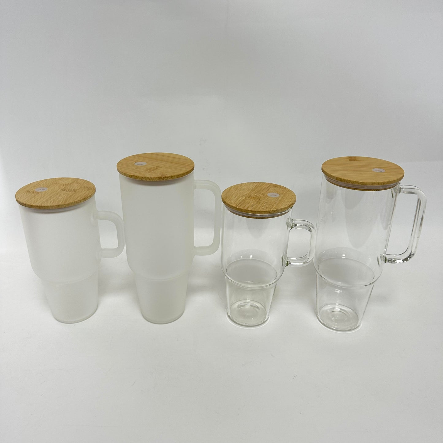 Us warehouse wholesale 32oz/40oz sublimation clear/frosted glasses tumbler Stanley dupes Can glass