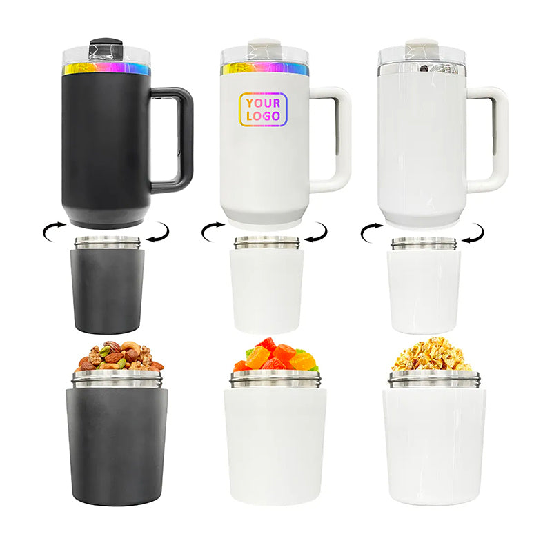40oz wholesale Storage tumbler H2.0 Quencher Dupes rainbow plated powder coated sublimation mugs-20 pack