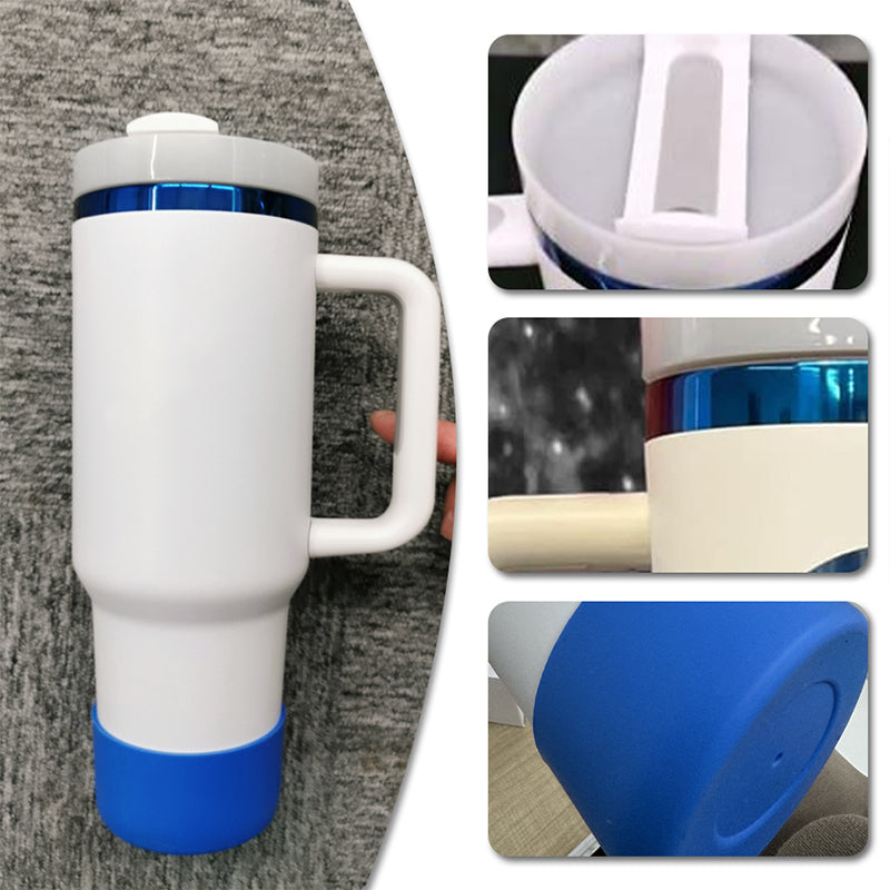 Wholesale 40oz Blue Laser Plated Tumbler Double Wall Stainless Steel Vacuum Insulated Powder Coated H2.0 Quencher Dupes For Engraved