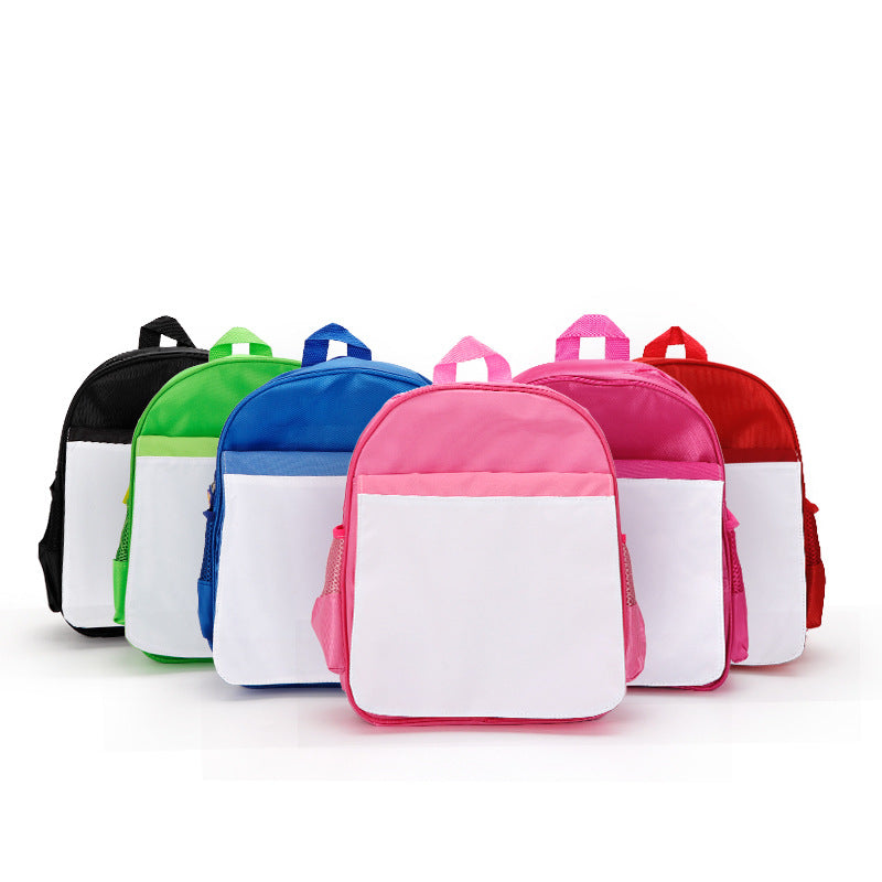 Sublimation children backpack blanks for kids wholesale 6 colors