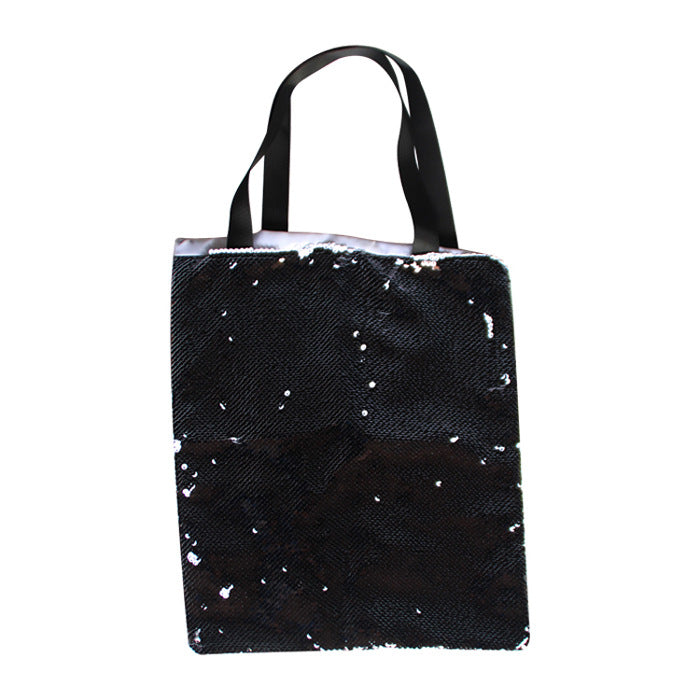 wholesale sublimation magic sequin tote blank hand bags 7 colors available
