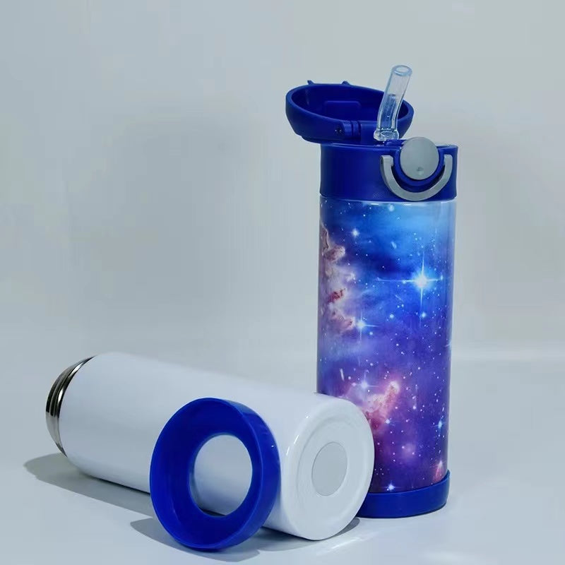 12 oz. Kids Stainless Steel Sublimation Water Bottle Blank - White w/ —  Synergy Blanks