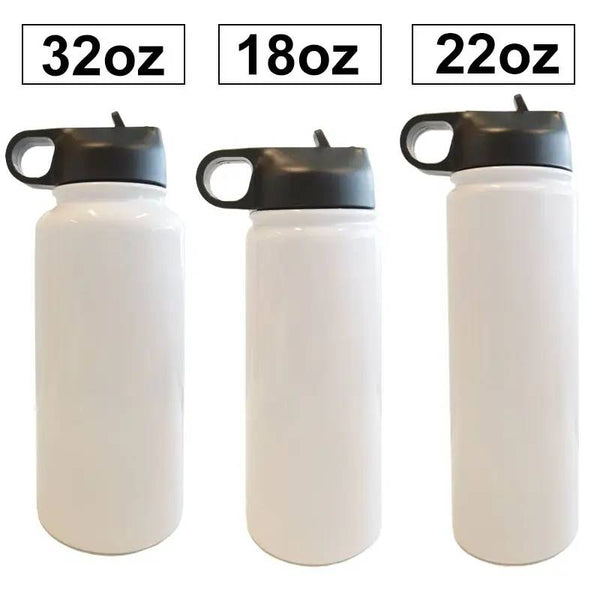 18oz/22oz/32oz sublimation water bottle stainless steel flask-25pcs