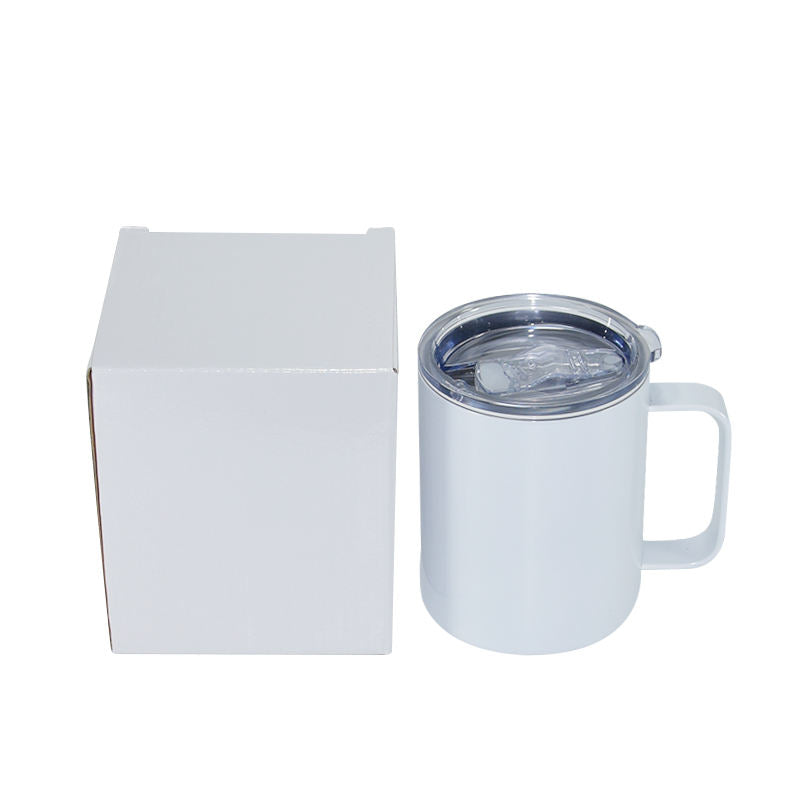 12oz wholesale sublimation white mug stainless steel tumbler-25pcs