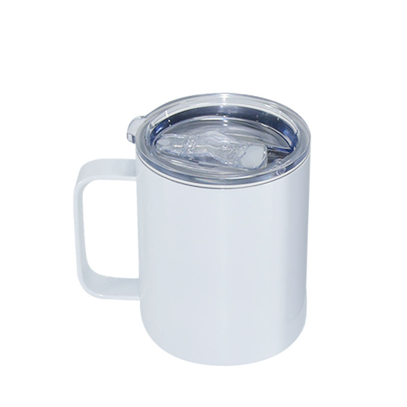 12oz wholesale sublimation white mug stainless steel tumbler-25pcs