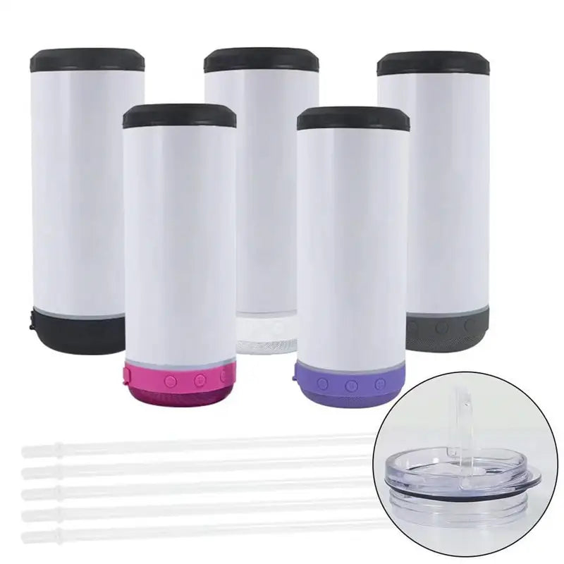 OFFNOVA 4-in-1 Sublimation Blank Can Cooler, 16oz 4 Pack, Accept Wholesale